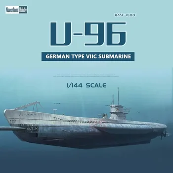  1/144 Немски Комплект Модел На Подводница U-96 Реалистичен Монтиран Комплект Модел На Кораб Статичен Модел Украса Модел На Кораба На Ръчно Изработени