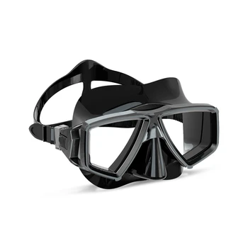  1 бр. Силиконови очила за свободното гмуркане за плуване на възрастни, защита на носа, за защита на очите, черен