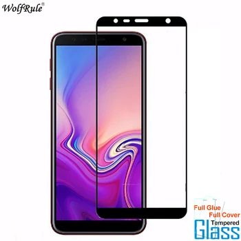  2 елемента За Samsung Galaxy J4 Plus Защитно Фолио За дисплея, С Пълен Лепило Покритие От Закалено Стъкло За Samsung J4 Plus Glass J4 + Prime Phone Film