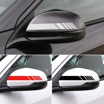  2 елемента Страничните стикери на огледалото за обратно виждане в лента за Dacia Duster Logan Sandero Stepway Lodgy Dokker за стайлинг на автомобили