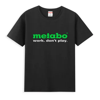  2024, мъжки t-shirt, ежедневната работа с логото на METABO. не играйте. Тениска с графичен дизайн, спортни блузи оверсайз, удобна градинска дрехи, S-3XL, готина тениска
