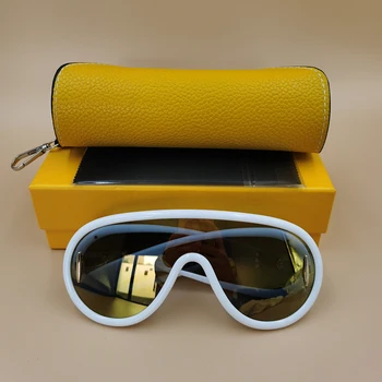  2024 Нови луксозни дизайнерски дамски слънчеви очила, модерен защитни очила, Vintage слънчеви очила за жени, мъжки слънчеви очила в стил steampunk UV400