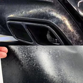  3D Фалшиви матово-черна Карбоновая филмът винил без въздушни мехурчета, самозалепващи стикер за стайлинг на коли 
