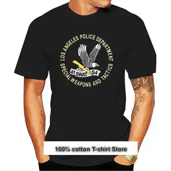  Camiseta SWAT de la policía ал hombre, negra, SizeS-3XL
