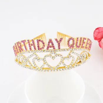 Crown за жени Кралица Кристал Диадема Сребро Злато Момиче Наследная принцеса Cosplay на рождения Ден на Сватбата