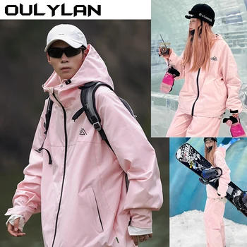  Oulylan Нова ски облекла За мъже и жени, върхове за сноуборд, панталони, мъжки костюми за възрастни, дамски спортни панталони за туризъм, костюм за скетчинга