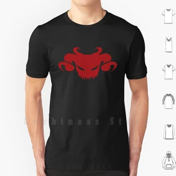  Shadow Of The Demon Lord - тениска Red Head, 6xl, памучен готина тениска, дявол, Демон, Луцифер, метал, Швальб, Rpg, хоррор, фентъзи