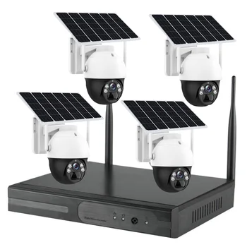 Solar 3.0 mp IP pro App Мрежов видеорекордер за Видеонаблюдение NVR Kit 265 напълно нова външна 20-метрова IR PTZ IP камера