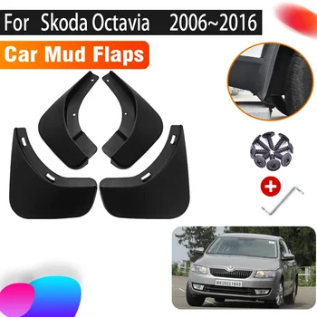  Автомобилни Калници За Skoda Octavia MK2 MK3 2006 ~ 2016 4 БР. Калници Със защитата От пръски Предните и Задните Калници Автомобилни Аксесоари