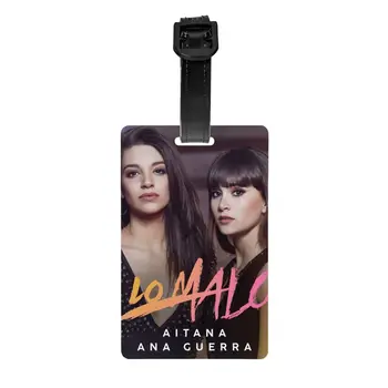  Багажни етикети Beauty Aitana за куфари, багажни етикети Смешни Spanish Singer Music, Идентификация картичка с името за защита на личните данни