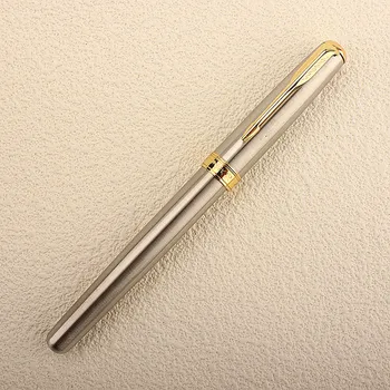  Висококачествена Метална писалка с перо 0,5 мм, Офис Бизнес подарък мастило химикалки за писма, канцеларски материали за ученици, аксесоари за студенти