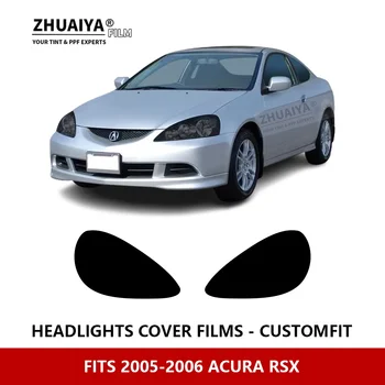  За ACURA RSX 2005-2006 Външна фаровете на колата със защита от надраскване, предварително нарязани на защитно фолио PPF, сервизна филм, автомобилни стикери, аксесоари