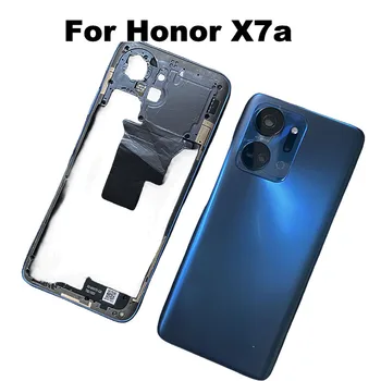  За Huawei Honor X7a Средната Рамка на Предната Рамка LCD Притежателя Метално Шаси Задния Капак на Отделението за батерията Стъкло Корпус от Задната Врата RKY-LX1