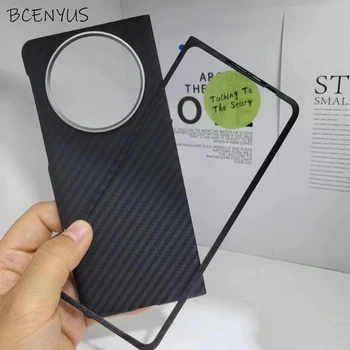  За Huawei Капитан X5 Калъф за телефон от въглеродни влакна, калъф за телефон от арамидни влакна, ултра-защитен калъф за бизнес MateX5 от падане