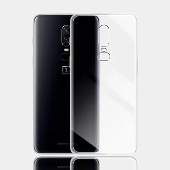  За OnePlus 6 Калъф 6T Ультратонкая силиконова мека прозрачна делото за OnePlus 6 Калъф за OnePlus 6T Fundas 1+6 1+ Корпус 6T