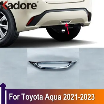  За Toyota Aqua 2021 2022 2023 Хромирани задните стоп-сигнали, тампон върху рамка автомобилен фенер, обрат, оформление на автомобила с един тапицерия