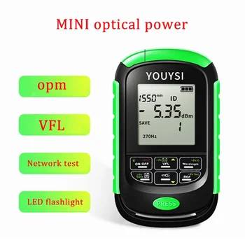  Измерване на оптична мощност с литиево-йонна батерия 4в1 Визуален локатор на неизправности Мрежов кабел Тест тестер оптични влакна OPM VFL Безплатна доставка