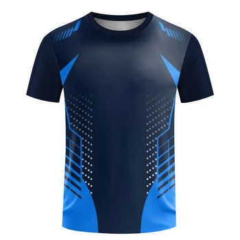  Лятна мода мъжка тениска с 3D печат Бързосъхнеща спортни дрехи Дамски дрехи за тренировки по тенис на маса Дишащи Дрехи за фитнес на открито