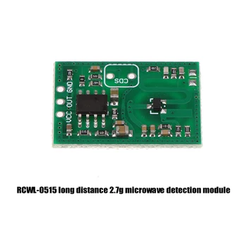  Модул за откриване на микровълни на голямо разстояние RCWL-0515 12-15 м, Подходящи за Гараж лампа/UV-лампи