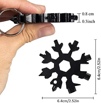  Мультитул Snowflake 18 В 1 От неръждаема стомана Фин Инструмент за ремонт на Отвертка Кутия Нож Въженият Нож