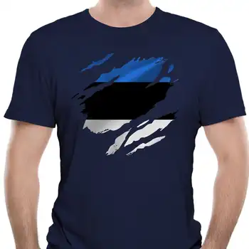  Мъжка тениска с порванным естония флага от Риалити Бъг
