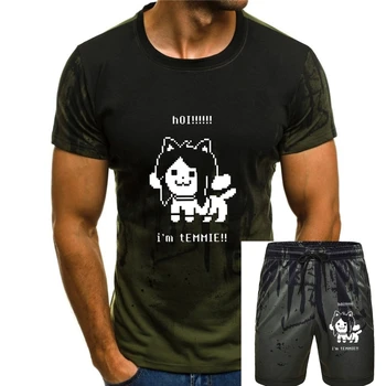 Мъжки t-shirt Undertale Temmie Sans Inktale Papyrus Skeleton Dog Game Памучни Блузи, тениски С къс ръкав, Идея за Подарък, Тениски