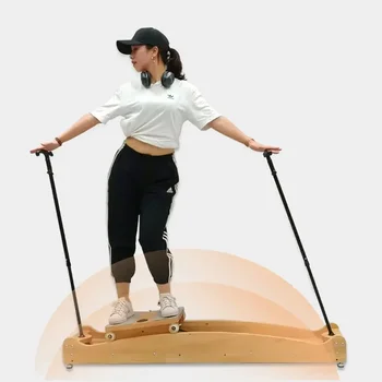  Нов дизайн оборудване за фитнес зала, пневматичен симулатор за каране на ски с монитор