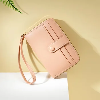  Нова мода, ретро-всичко е малко, trend женски кратък ретро-просто чантата с две гънки, портфейл с цип