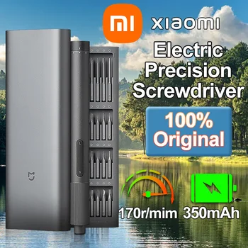  Нова оригинална Електрическа прецизна отвертка Xiaomi Mijia с винт винт 24ШТ Smart Magnetic Kit Набор от инструменти за ремонт на телефон PC