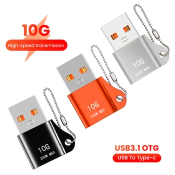  ОЛАФ 10 Gbit/с USB 3,1 OTG Адаптер USB A-Type C За Преносими КОМПЮТРИ Huawei Samsung Xiaomi USB Male-USB C Женски Конвертор