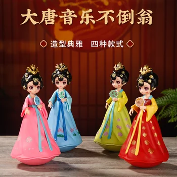  Подарък чаша китайски стил Коприна Мъжка кукла Украшение на Дворец Музей Кукла Костюм в дворцов стил Кукла