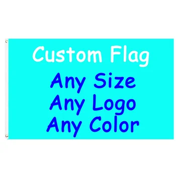  Потребителски флаг, банер с логото на всякакъв цвят и размер, с индивидуален печат украса