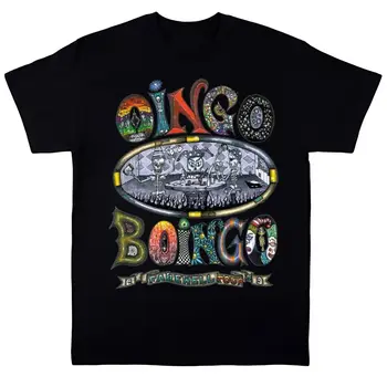  Рядка живо риза Oingo Boingo подарък, Забавна Черна тениска S-234XL H29