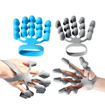  Силиконов симулатор за усилване на захващане на пръсти Еластичен симулатор за усилване на захващане на ръцете Китара симулатор за пръстите на ръцете за пациенти Тренажор за ръце