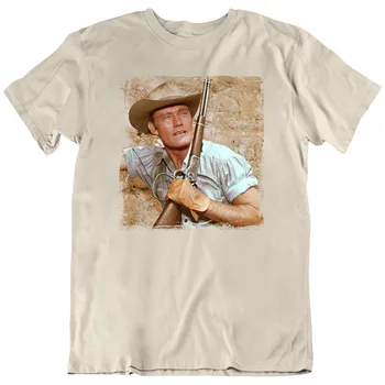  Стрелецът Чък Конърс, Американски Уестърн ТЕЛЕВИЗИЯ Ретро Тениска на Тениска Подарък Нова