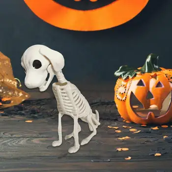  Украса за Хелоуин скелет кученце седнала скелет кученце модел на скелета на кученцето украса на скелета на кученцето подпори орнаменти, декорация на дома