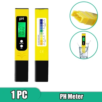  Цифров LCD измерване на PH 0,01 Висока точност за тестер за качеството на водите с обхват на измерване 0-14 Подходящ за аквариума и басейн