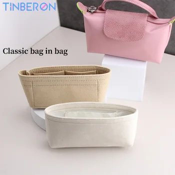  Чанта-Органайзер TINBERON части За Мини-Чанти Чанта За Съхранение Чувствах козметични чанти Кадифе Косметичка Вътрешна Чанта Accessorie Shaper Organizer